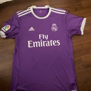 Adidas Real Madrid Purple and White Jersey